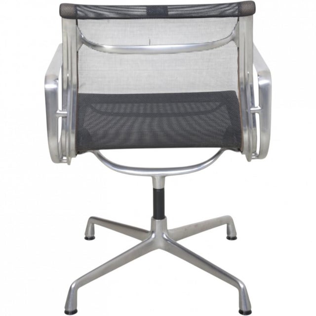 EA-108 Chair in Black Mesh and Aluminium by Charles Eames, 2000s For Sale - Image 11 of 17