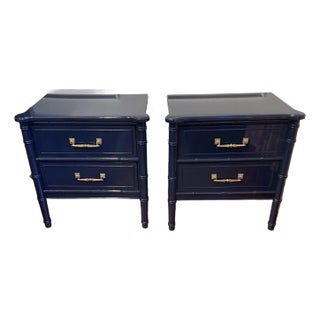 1970s Henry Link Bali Hai Nightstands - a Pair For Sale
