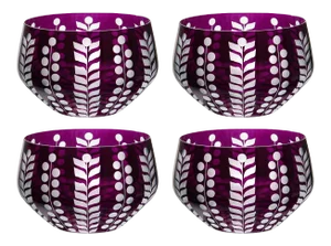 Pariz Votive Candleholder Purple - Set of 4