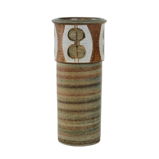 Brown Vintage Danish Ceramic Vase by Svend Åage Jensen for Søholm, 1960s For Sale - Image 8 of 8