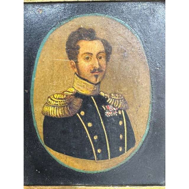 Antique Painting of King Oscar I of Sweden and Norway For Sale - Image 4 of 9