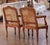 Pair Mid-Century French Louis XV Style Walnut Caned and Leather Desk Armchairs For Sale - Image 12 of 13