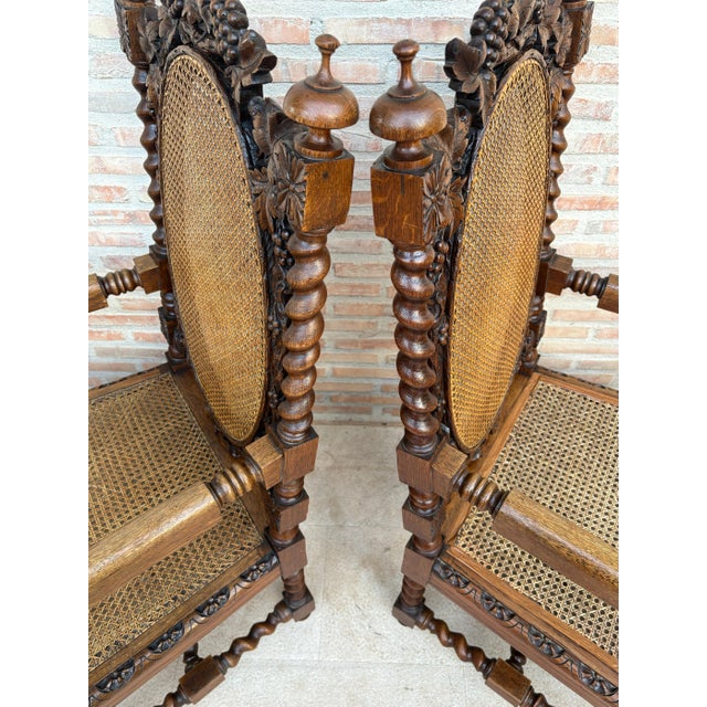 Walnut French Armchairs, 1890s, Set of 2 For Sale - Image 13 of 18