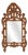 Louis XV Style Carved Giltwood Mirror with Floral Crest, France, 1700s For Sale