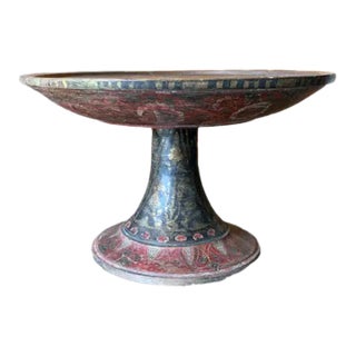 19th Century Balinese Offering Tray / Bowl 'Dulang' With Floral Motif For Sale