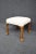 Traditional Empire Style Mahogany Claw Foot Ottoman For Sale - Image 3 of 6