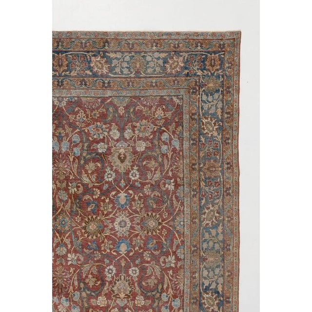 Vintage Zabihi Collection Persian Tabriz Room Size Rug For Sale - Image 4 of 6