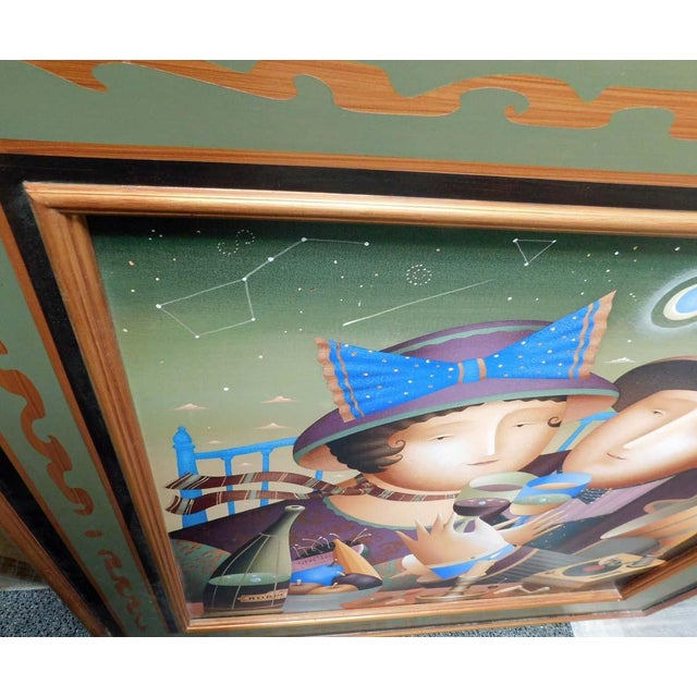 Green Anton Arkhipov "Starlight Romance" Hand Signed Artist's Custom Framed Art #2/49 For Sale - Image 8 of 10
