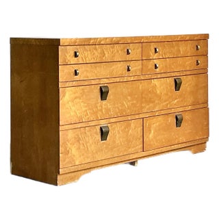 Vintage United Furniture Burl Dresser For Sale