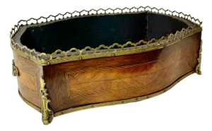 19th Century Napoleon LLL Marquetry Jardinière