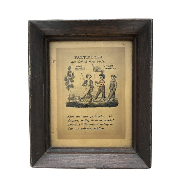 Set of 5 Antique English Regency Era Framed Grammar Prints, Circa 1800–1830 For Sale In Los Angeles - Image 6 of 11
