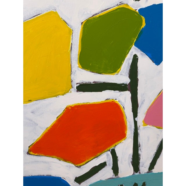 Textile Abstract Floral Still Life / Modernist Still Life For Sale - Image 7 of 9