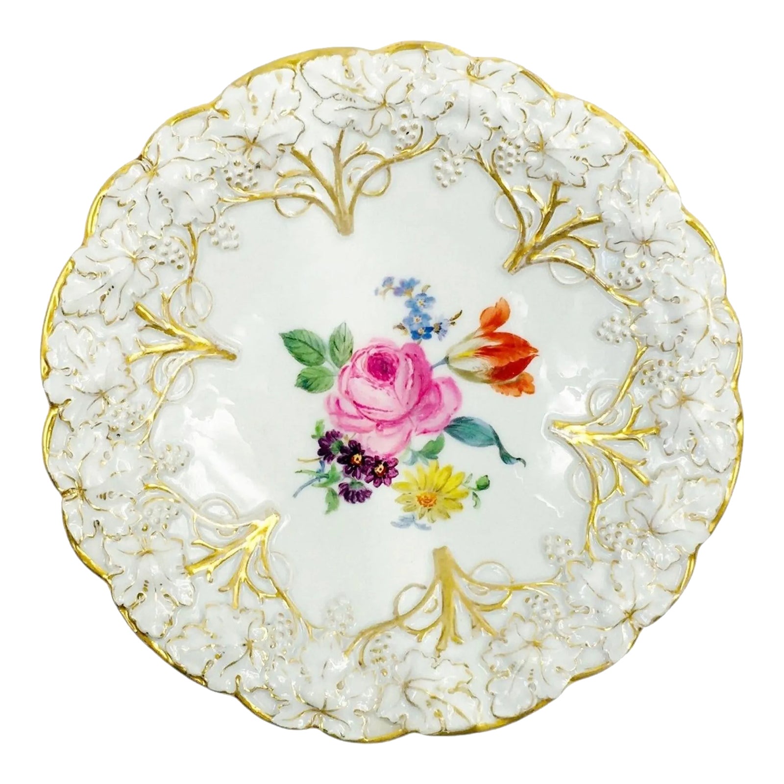 Meissen Porcelain Plate, Germany, 1924-1934 | Chairish
