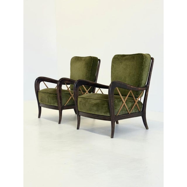 Paolo Buffa Art Deco Italian Chair attributed to Paolo Buffa, 1940s For Sale - Image 4 of 17