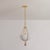 Mid-Century Modern Hudson Valley Lighting Amberley 12 in. 1 Light Pendant in Vintage Gold Leaf Finish For Sale - Image 3 of 4