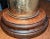 Wood Signed Mid-Century Artillery Shell Lamp With Equally Interesting Shade and Finial For Sale - Image 7 of 11