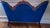 Beautiful blue vintage victorian settee with nailhead trim.
