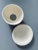 Vintage Bisque Porcelain Votive Candle Holders, Cherub & Winter Holidays Themes, Set of 2 For Sale - Image 9 of 11