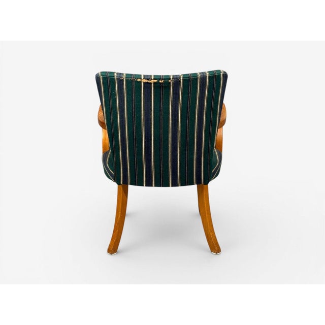 Alfred Christensen Style, Armchair, Bentwood, Fabric, Sweden, 1960s For Sale - Image 9 of 11