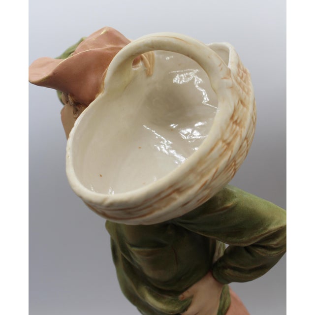 1912-1918 Pair of Royal Dux Bohemia Porcelain Figures For Sale - Image 11 of 12