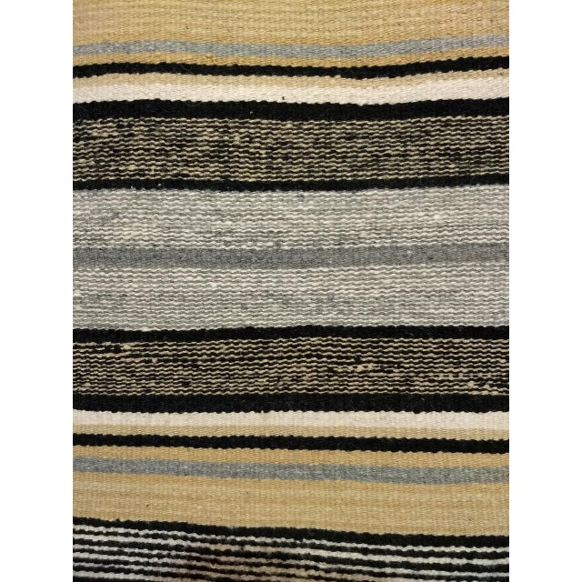 Vintage Native American Navajo Rug, Banded Stripes Pattern, Southwest Tribal Art, 2x3 For Sale - Image 9 of 15