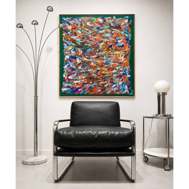 Leatherette and Metal Chair from Ángel Cerda, 2000s For Sale - Image 6 of 11