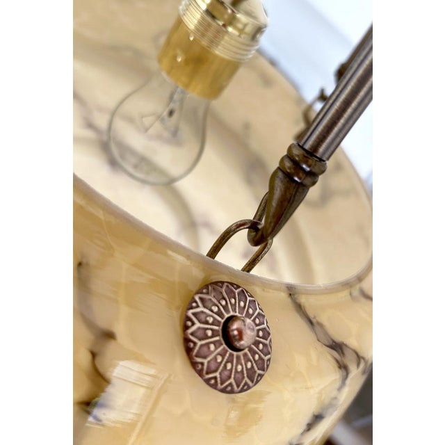 Art Deco Pendant Light in Amber Uranium Glass, 1930s For Sale - Image 12 of 18