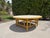 Wood Vintage 42” Round Bamboo Coffee Table in the Style of Ficks Reed For Sale - Image 7 of 12