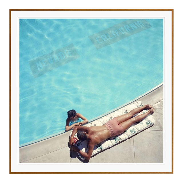 Lake Tahoe Couple 1959 by Slim Aarons Framed C-Print For Sale