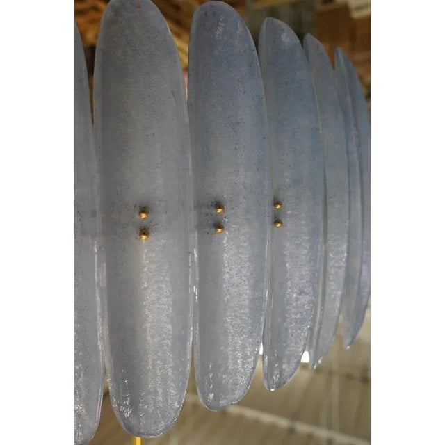 Mid-Century Style Murano Glass and Brass Ceiling Light, 2000s For Sale - Image 6 of 13