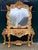 1970s Baroque Rococo Gilded Beech Console Table & Mirror Set W/ Marble For Sale - Image 12 of 12