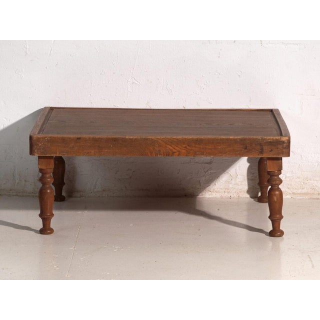 Vintage Japanese Folding Low Table in Wood, Japan, 1920 For Sale - Image 6 of 13