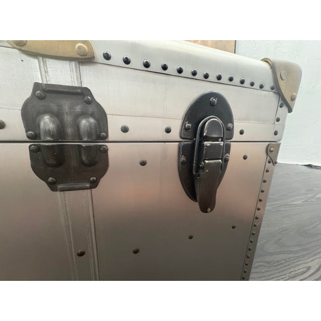 Rh Restoration Hardware Vintage Porter's Trunk For Sale In Columbus - Image 6 of 18