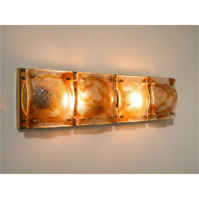 Wall Lights by Toni Zuccheri for A.V. Mazzega, 1970s, Set of 4 For Sale - Image 6 of 17