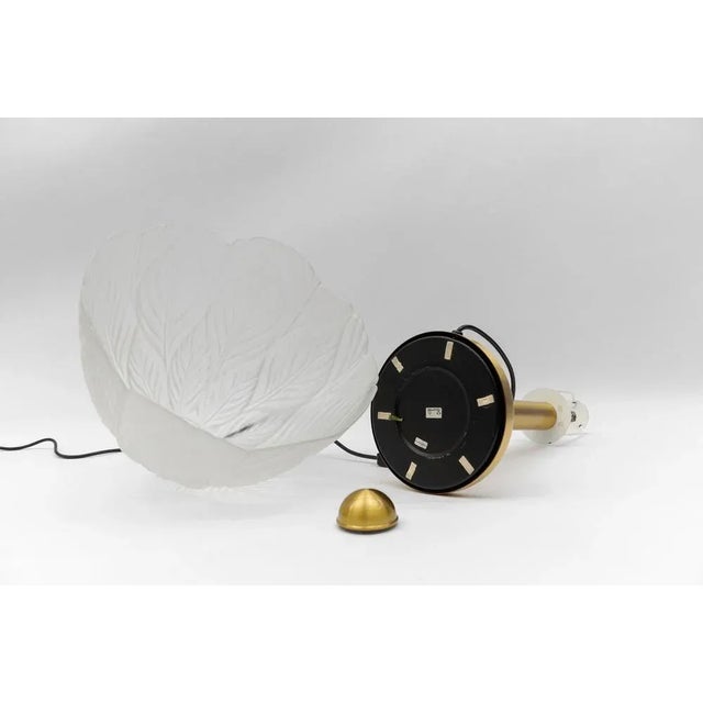 Metal Satin Glass Table Lamp from Peill & Putzler, 1960s For Sale - Image 7 of 9