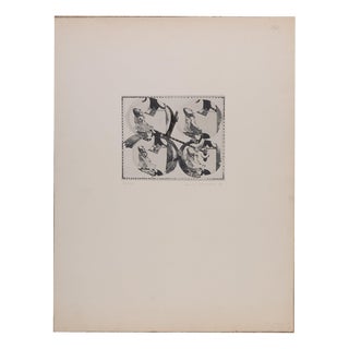 Andre Thomkins, Quadroculiste, Etching For Sale