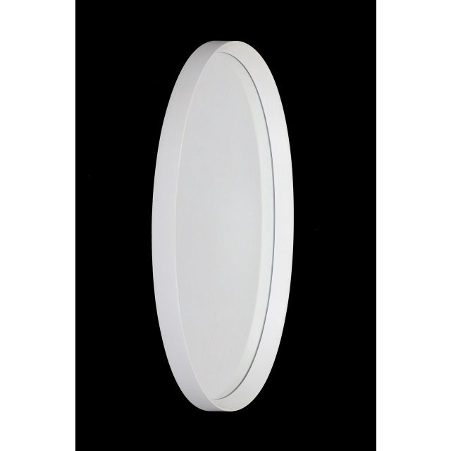 Mid-Century Modern Large Mid-Century Space Age Oval Wall Mirror, 1970s For Sale - Image 3 of 8