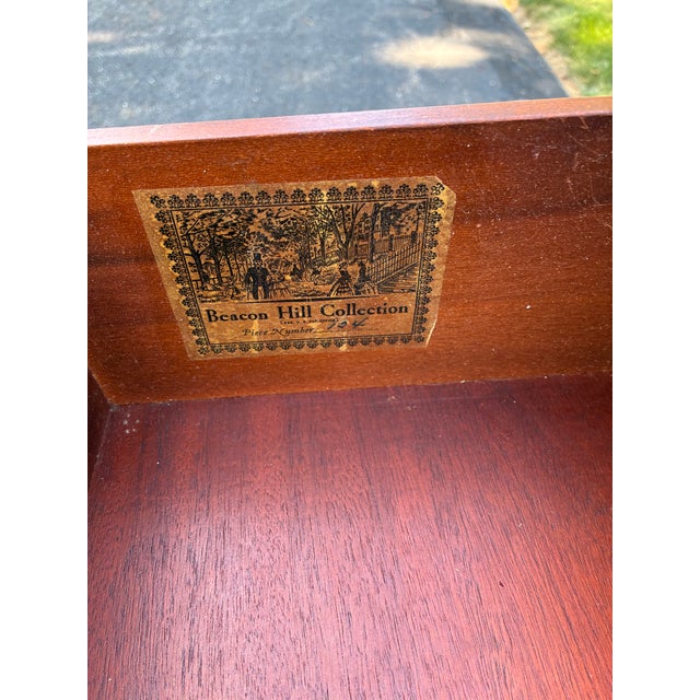 Burnt Umber 1940s Mahogany Chest Made by Beacon Hill For Sale - Image 8 of 12