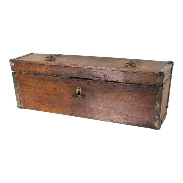 Antique Wooden Storage Box Chairish