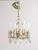 Mid-Century Modern Scolari 1970s Crystal/Metal Chandelier For Sale - Image 3 of 7