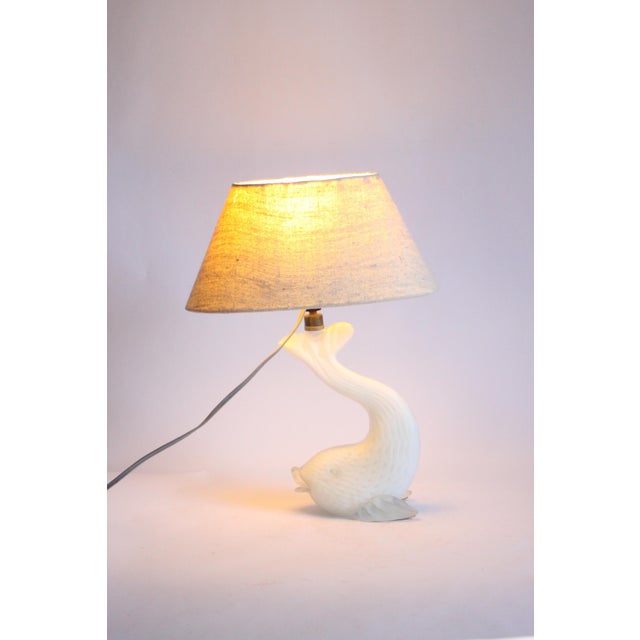 Mid-Century Modern Murano Glass Fish Lamp, Italy, 1950s For Sale - Image 3 of 18