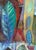 Abstract Expressionist Leaves - San Francisco School in Oil on Canvas by Kristin Cohen For Sale - Image 4 of 7