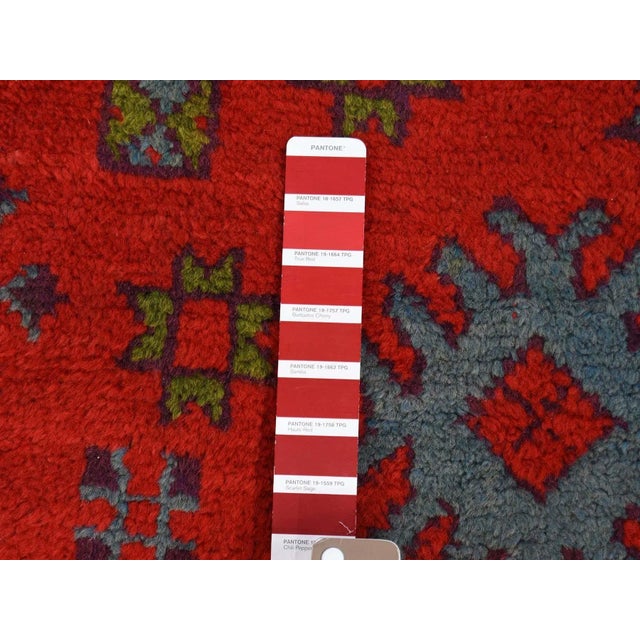 Textile Vintage 1920s Turkish Oushak Red Rug For Sale - Image 7 of 11