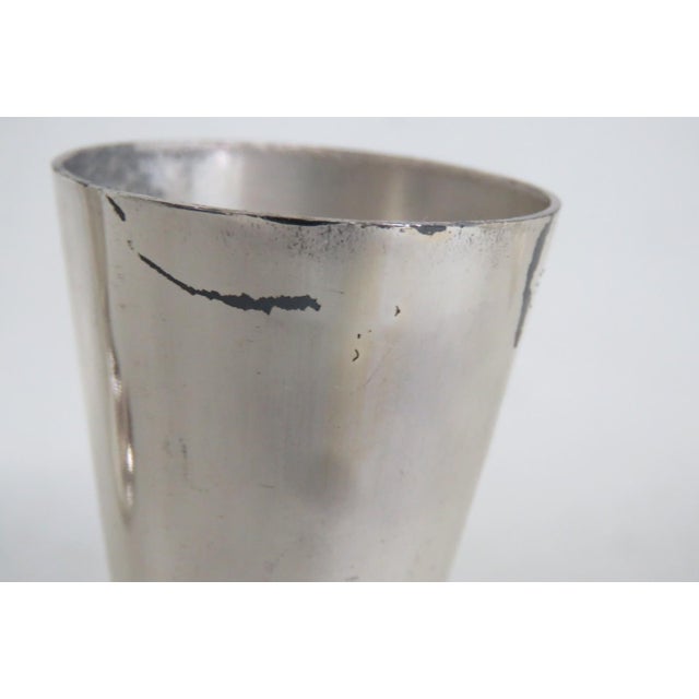 Mid 20th Century Boxed Set of 6 Newfoundland Crest Small Goblets Shot Cordial Metal Cups 4960b For Sale - Image 5 of 10