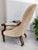 Antique Library Lounge Chair in Velour For Sale - Image 16 of 18