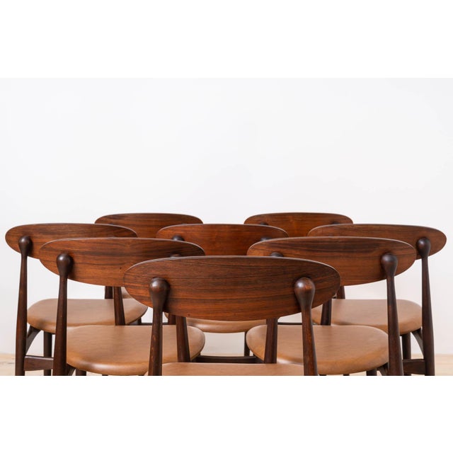Mid-Century Modern Round Dining Table and No. 125B Chairs by Fredrik A. Kayser, 1960s, Set of 5 For Sale - Image 18 of 18