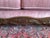 Vintage Hollywood Regency Style Carved Wood Pink Upholstered Loveseat For Sale In Los Angeles - Image 6 of 15