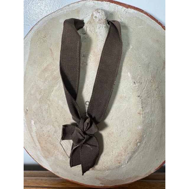 Vintage Hand Painted Mexican Folk Art Plate Hecho en Mexico Floral Wall Decor For Sale - Image 11 of 12