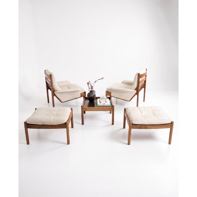 CFC Silkeborg Vintage Venus Living Room Set by Illum Wikkelso for Silkeborg, 1960s, Set of 5 For Sale - Image 4 of 18