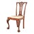 Baker Furniture Style Chippendale Carved Mahogany Side Chair or Dining Chair For Sale